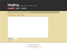 Tablet Screenshot of blogtrog.com